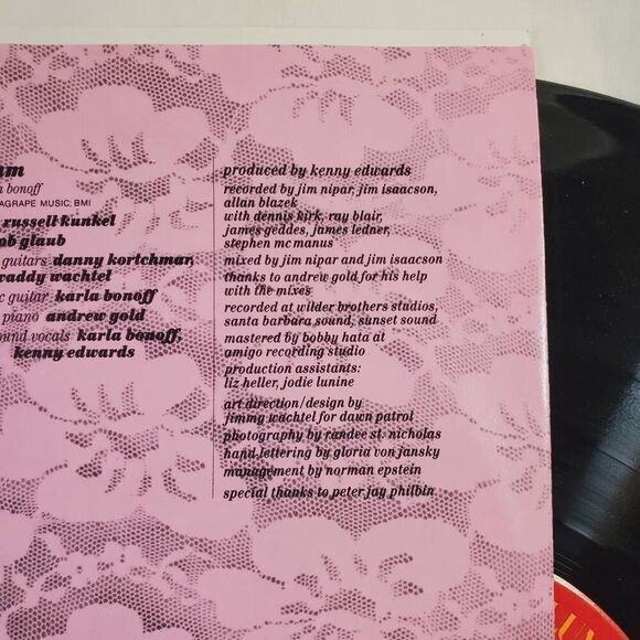 Karla Bonoff - Wild Heart of the Young LP Vinyl Record Album - Picture 5 of 8